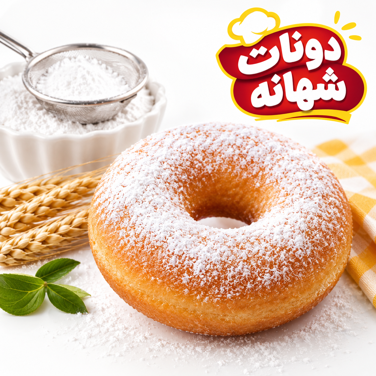 دونات شهانه با پودرقند۵۰ گرمی