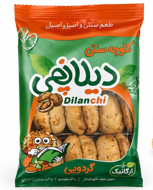 کلوچه سنتی گردویی دیلانچی ۳۵۰ گرمی سلامت محور