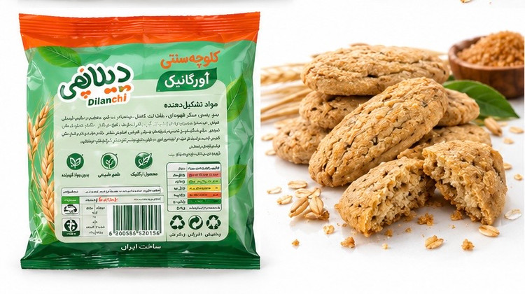 کلوچه سنتی با ارد جو دیلانچی ۳۵۰گرمی سلامت محور