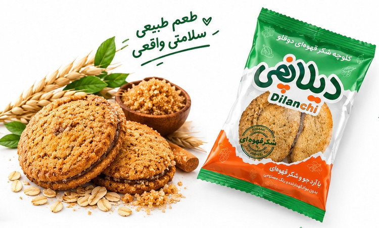 کلوچه سنتی شکری ۴۵ گرمی دیلانچی