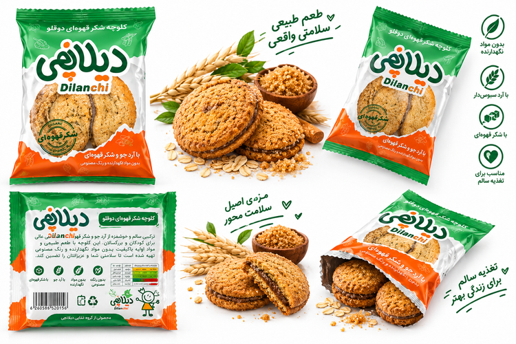 کلوچه سنتی شکری ۴۵ گرمی دیلانچی